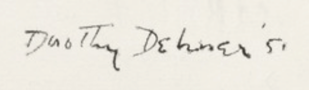 Dorothy Denher signature