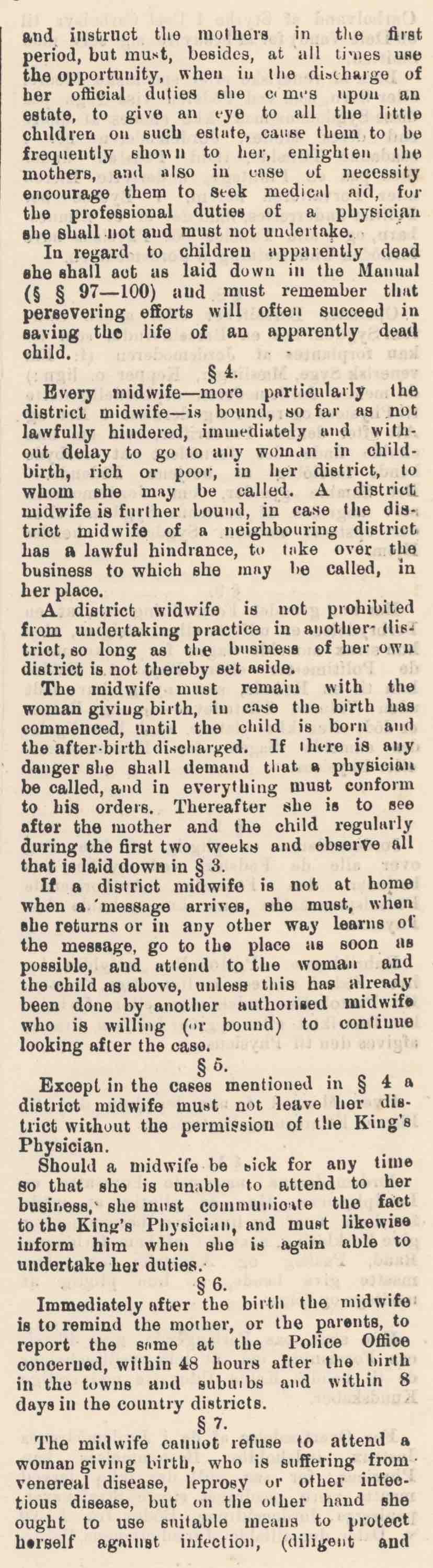 Rules for nurses and midwives in the Virgin Islands