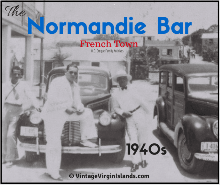 The Normandie Bar in St Thomas, US Virgin Islands ~ 1940s By Valerie Sims