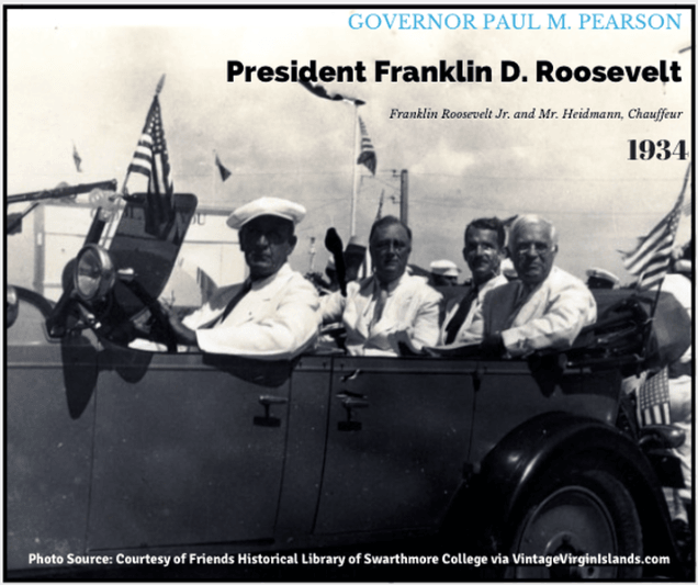 President Franklin D. Roosevelt vists St. Thomas, US Virgin Islands ~ 1934 By Valerie Sims