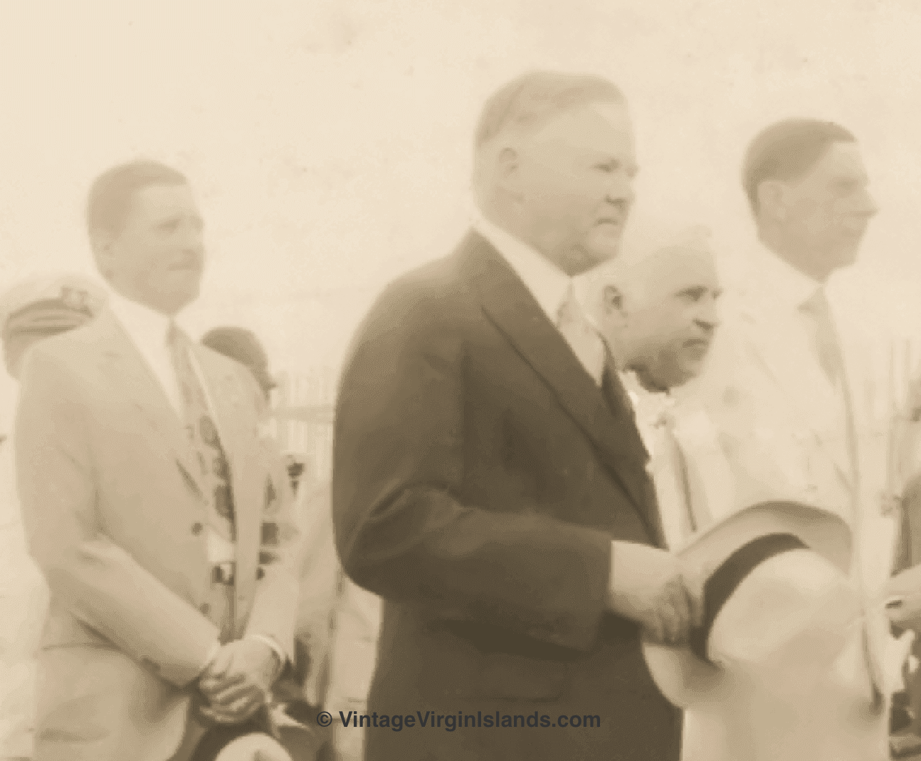 President Herbert Clark Hoover visits the US Virgin Islands ~ 1931