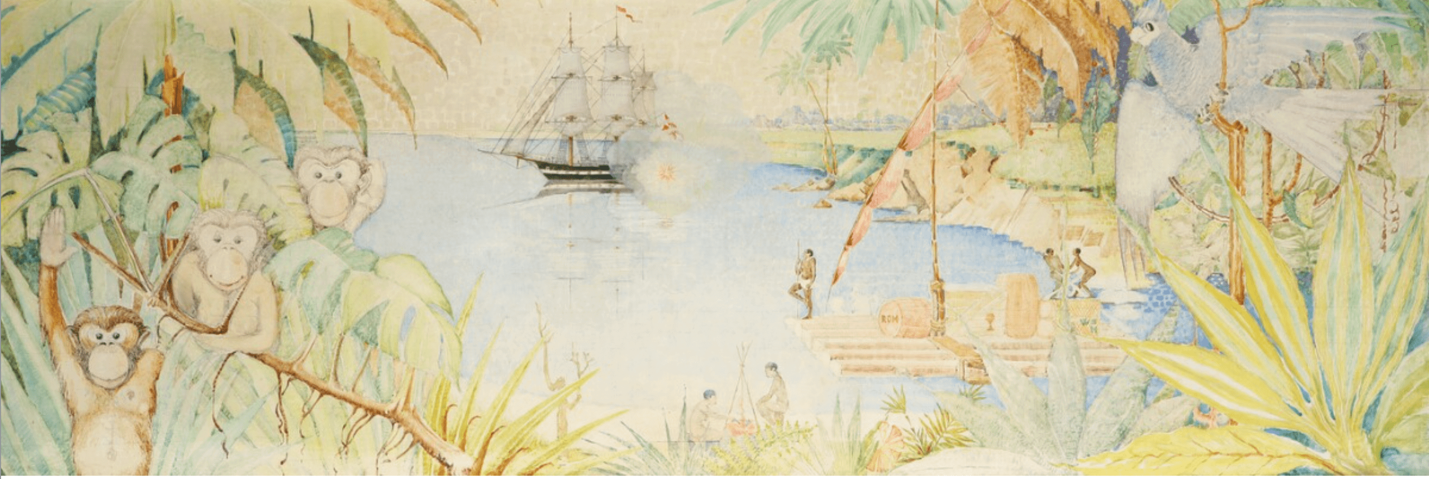 pretty painting of danish West Indies