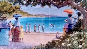 painting of the beach
