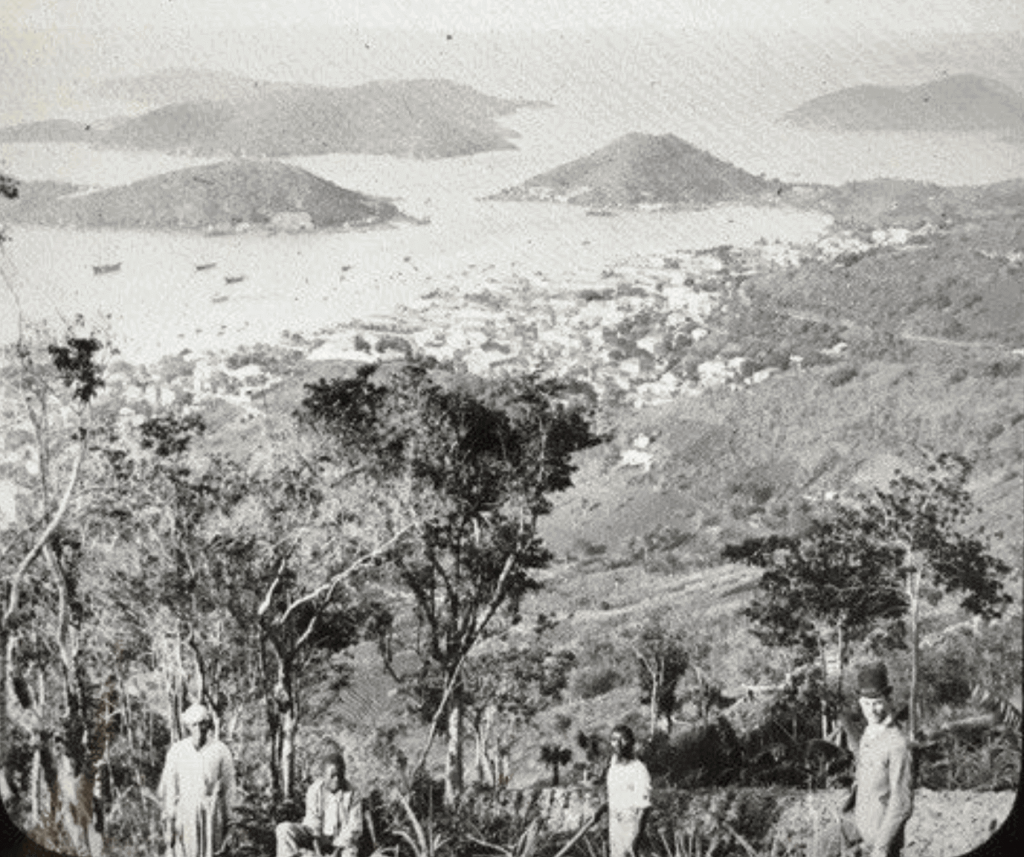 View above St. Thomas, US Virgin Islands